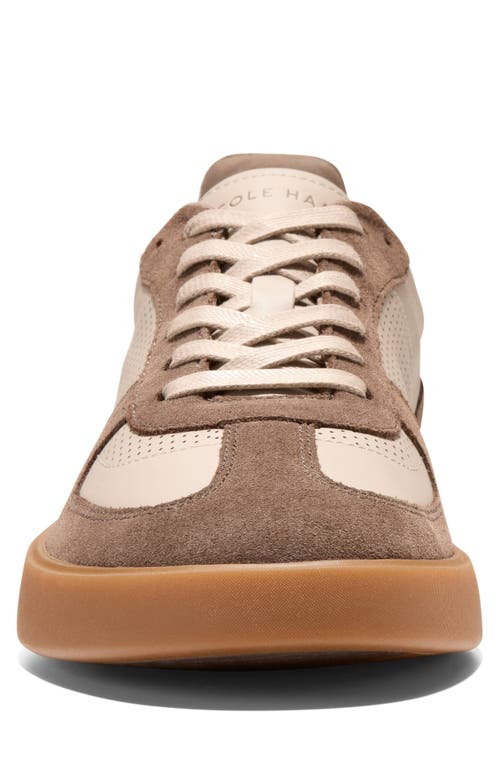 Cole Haan Grand Crosscourt Downtown Sneaker In Ivory/ch Dk Cuoio