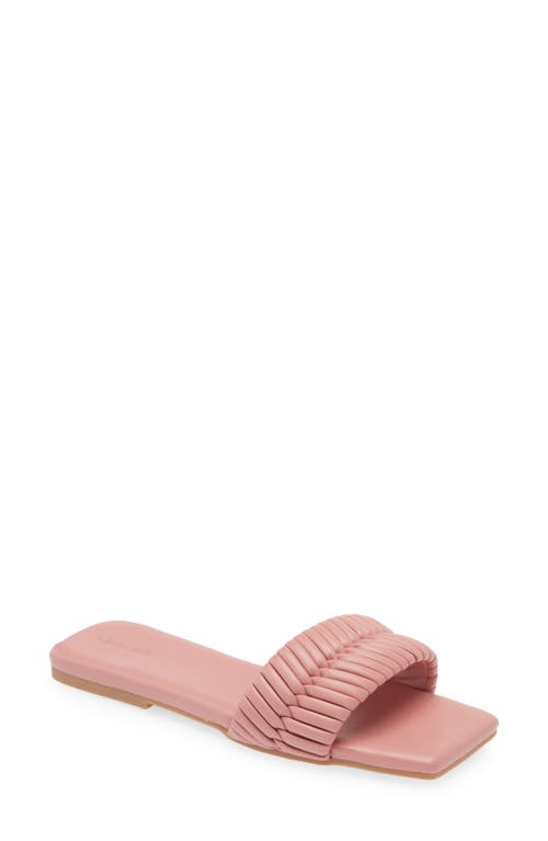 Open Edit Linx Slide Sandal In Pink Guava