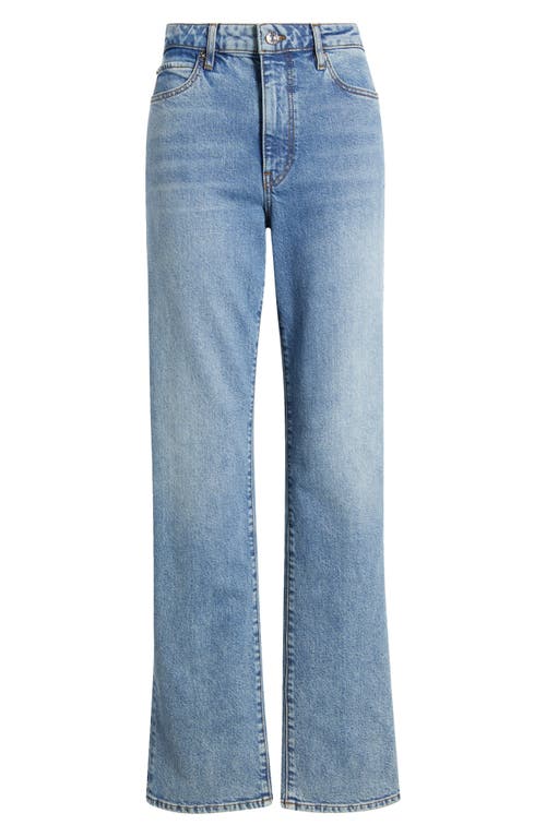 Shop Frame The Ruler High Waist Straight Leg Jeans In Indio