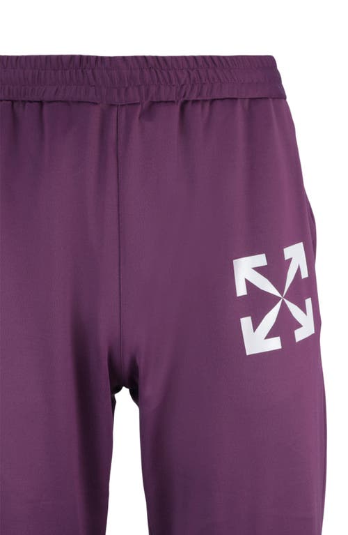 Off-white Single Arrow Slim Track Pants In Purple