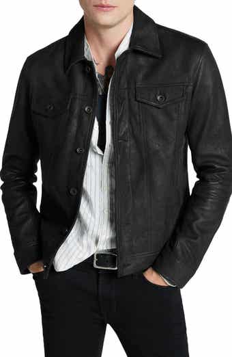 Remy leather 2025 suede moto jacket