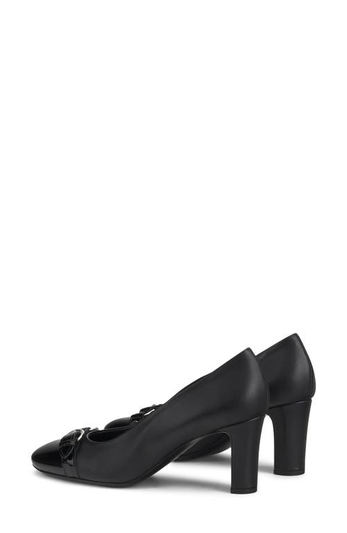 Shop Agl Attilio Giusti Leombruni Agl Irina Cap Toe Pump In Nero-nero-nero