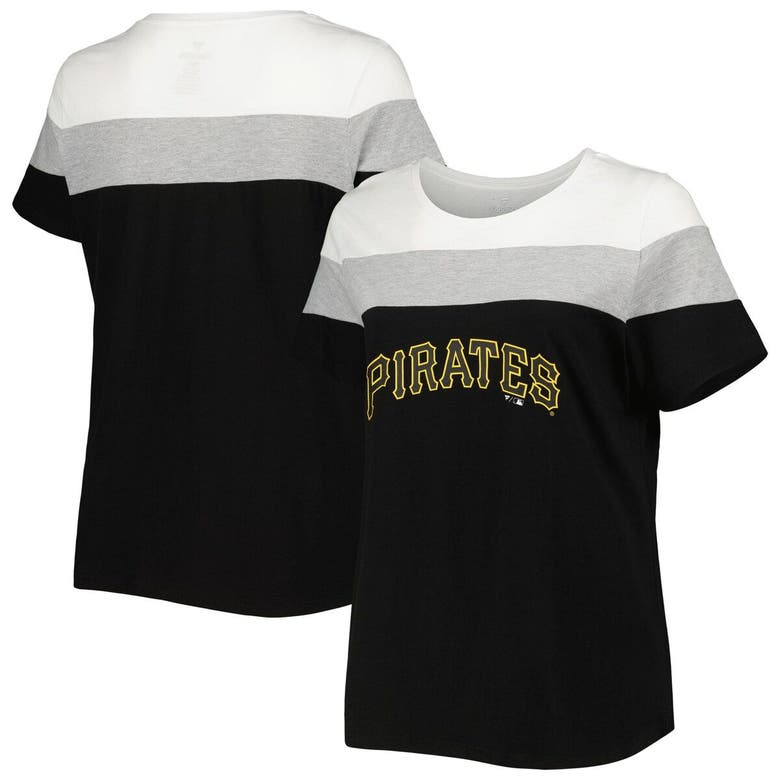 Pittsburgh Pirates Profile Big & Tall T-Shirt Combo Pack - Black/Heather  Gray