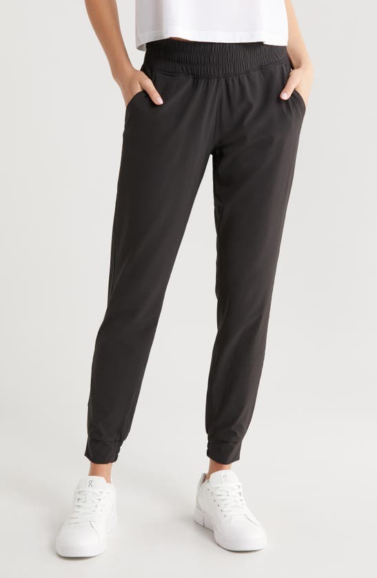 Shop Free Fly Breeze Pull-on Joggers In Black