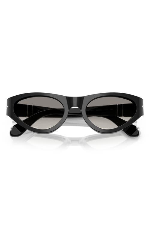 Persol 53mm Polarized Butterfly Sunglasses In Black