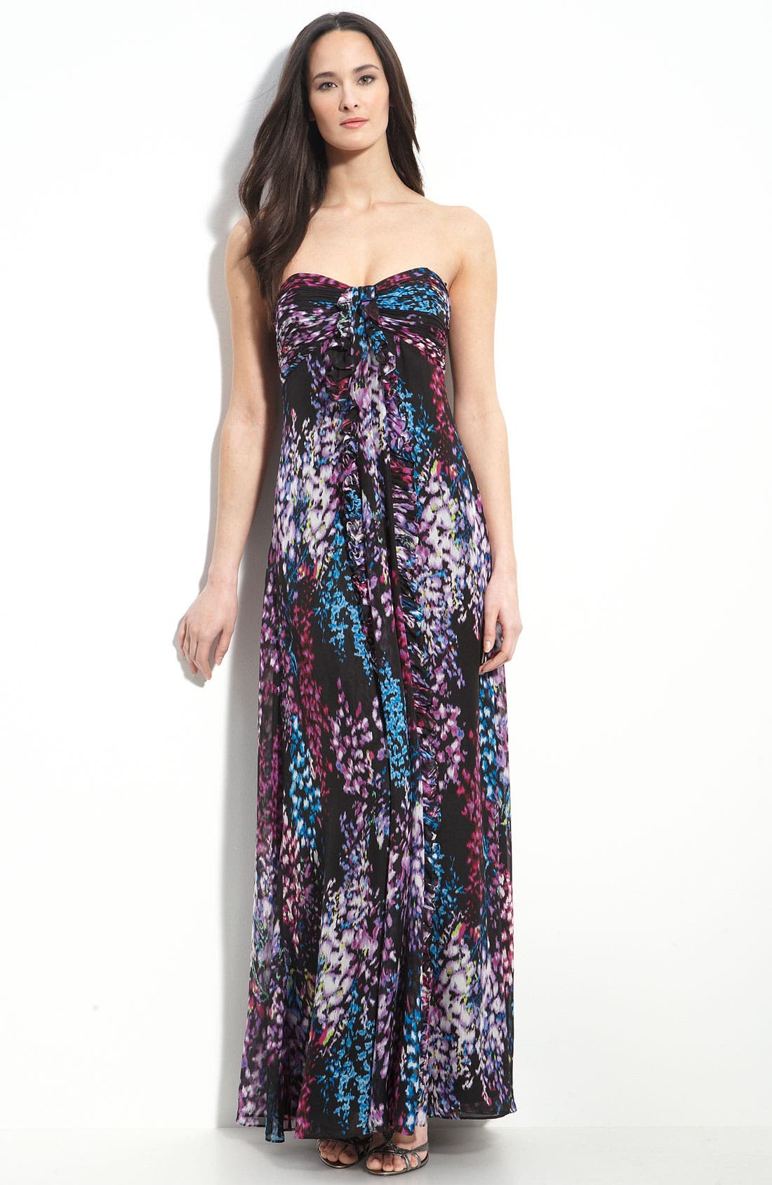 Laundry by Shelli Segal Strapless Silk Maxi Dress Nordstrom