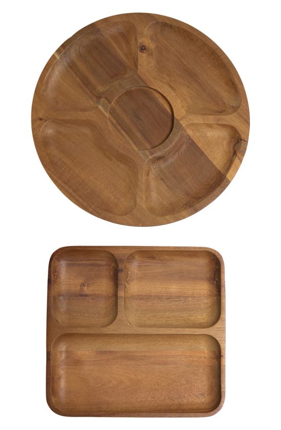 Berghoff Acacia Wood Tray Duo In Natural