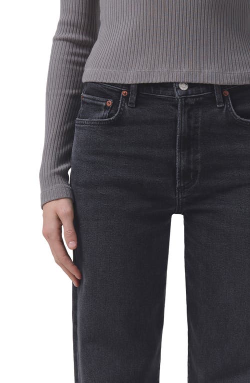 Shop Agolde Harper Wide Leg Jeans In Hush