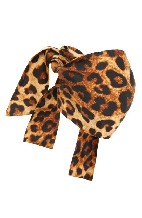R13 LEOPARD PRINT FACE SCARF,R13AMSK1-5