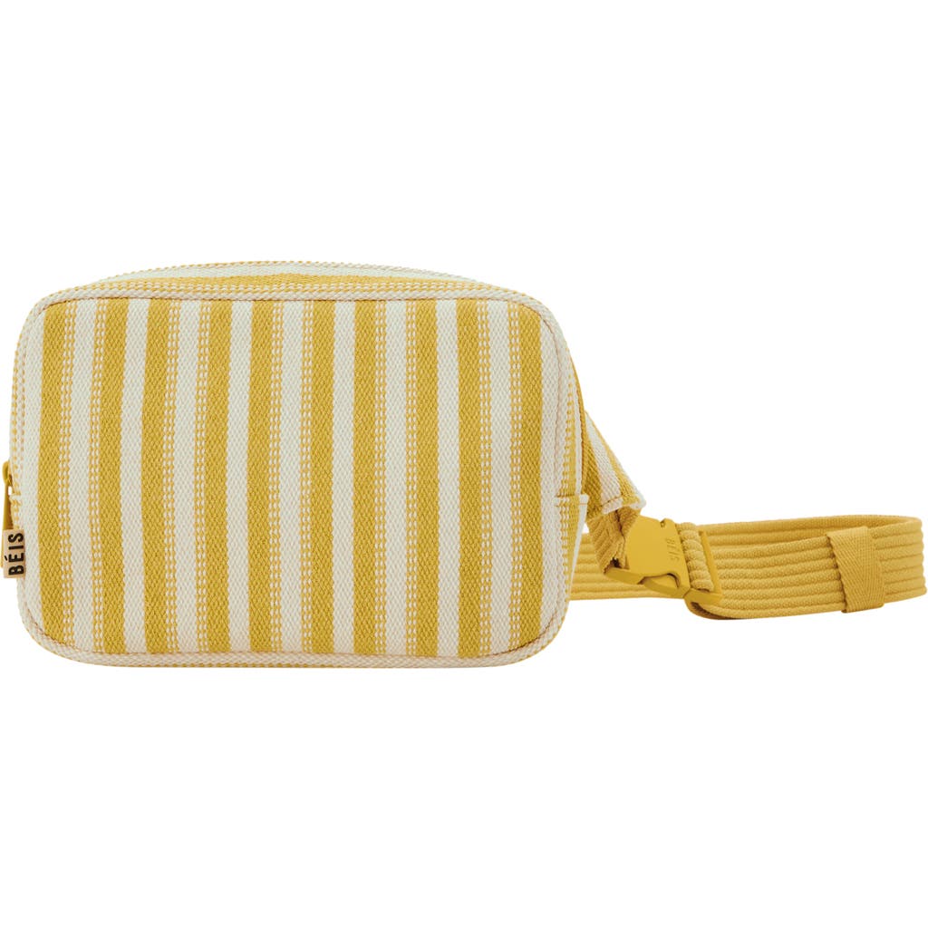 Beis Béis The Striped Belt Bag In Honey