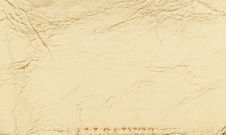 Allsaints Yua Leather Clutch In Gold