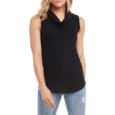 Karen Kane Cowl Neck Sleeveless Top, Black