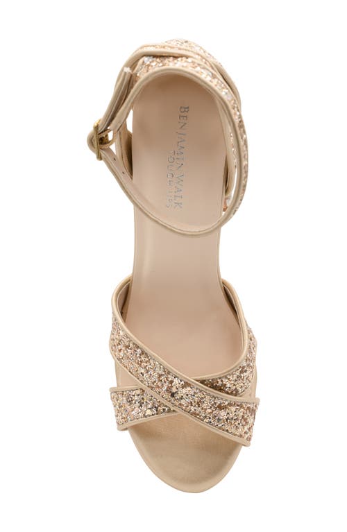 Touch Ups Jemma Ankle Strap Platform Sandal In Champagne