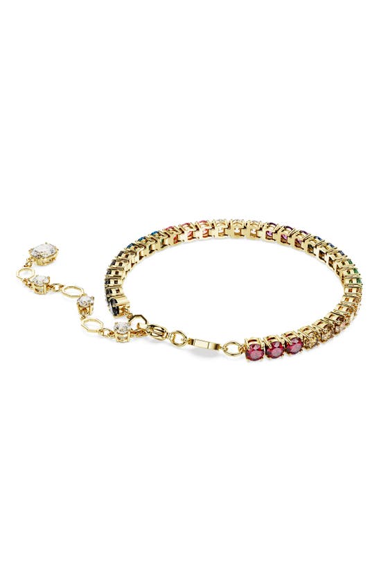 Shop Swarovski Matrix Pride Bracelet In Multicolored