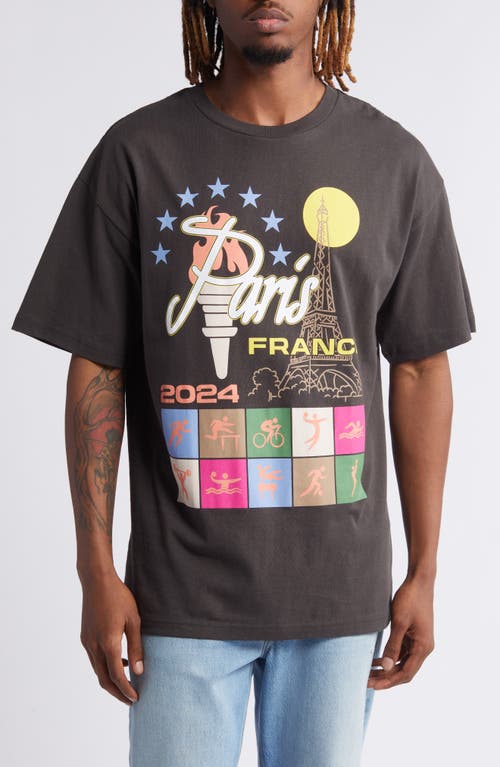 The Forecast Agency Paris Tower 2024 Graphic T-Shirt Washed Black at Nordstrom,