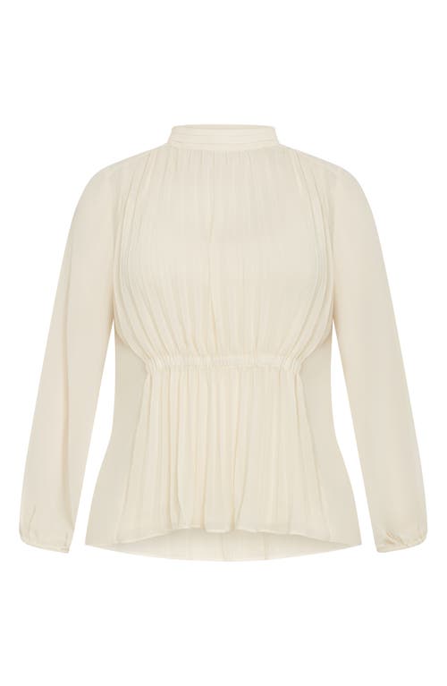 CITY CHIC CITY CHIC CROSS LANE PLEATED SHIRT