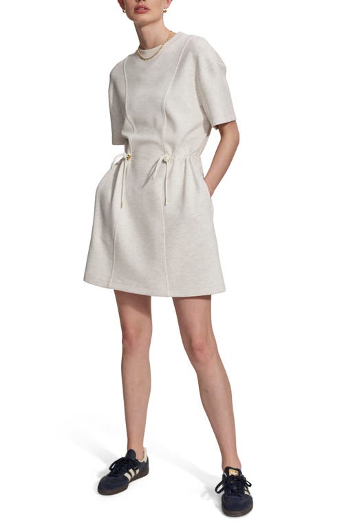 Varley Maple Heathered Short Sleeve Sweater Dress Ivory Marl at Nordstrom,
