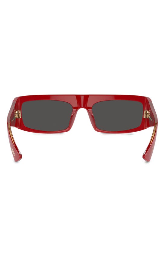 Oliver Peoples X Khaite 1979c 56mm Rectangular Sunglasses In Red