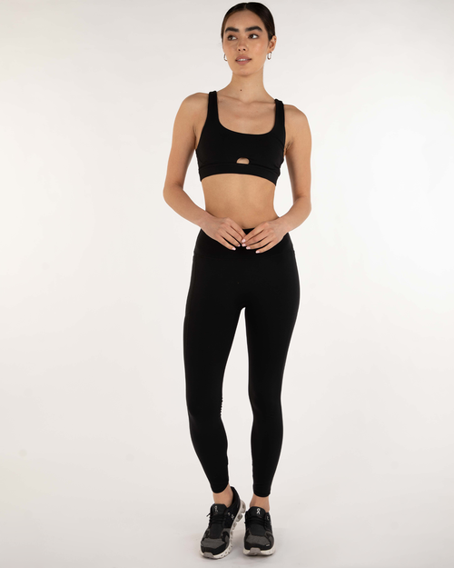 Rebody Active Contour Keyhole Cloudlux Bra In Metropolis Black