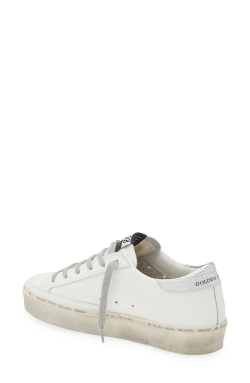 Golden Goose White Leather Hi Star Classic Sneakers In White/silver