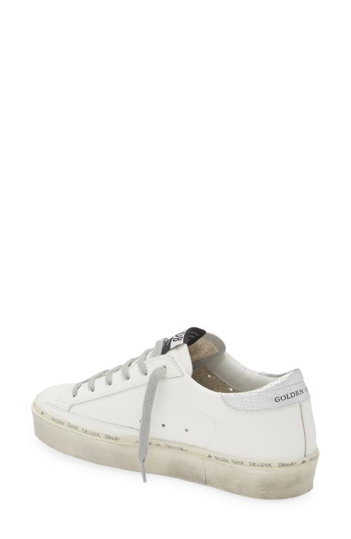 Shop Golden Goose Hi Star Platform Sneaker In White/silver