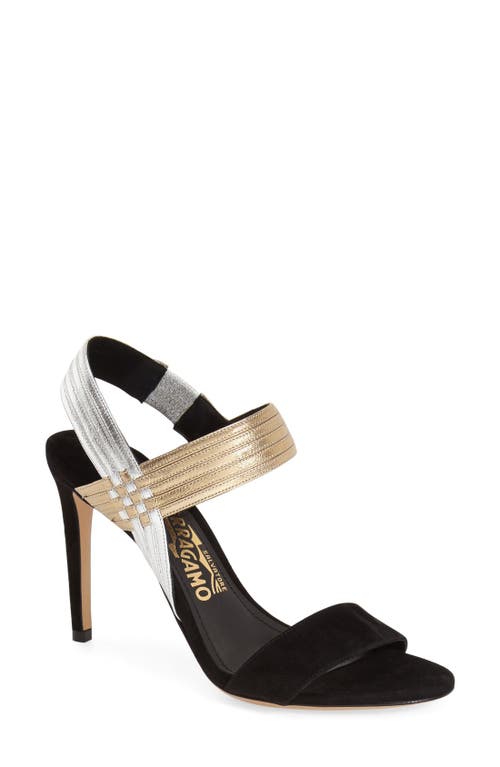 Salvatore Ferragamo 'Lalin' Sandal in Black at Nordstrom, Size 7