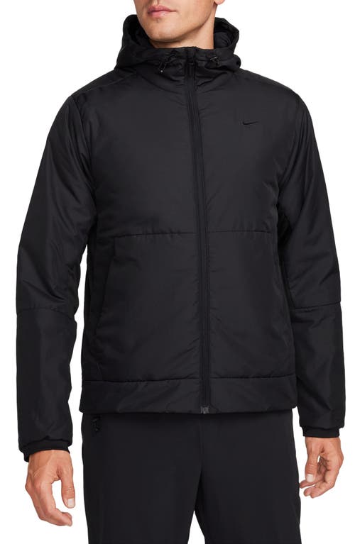 Shop Nike Therma-fit Unlimited Training Jacket In Black/black