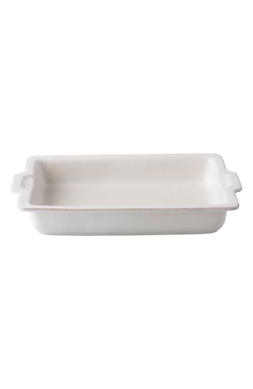 Juliska Puro Large Ceramic Baking Dish In Whitewash