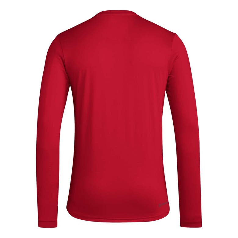 Shop Adidas Originals Adidas Red New York Red Bulls 2024 Jersey Hook Aeroready Long Sleeve T-shirt