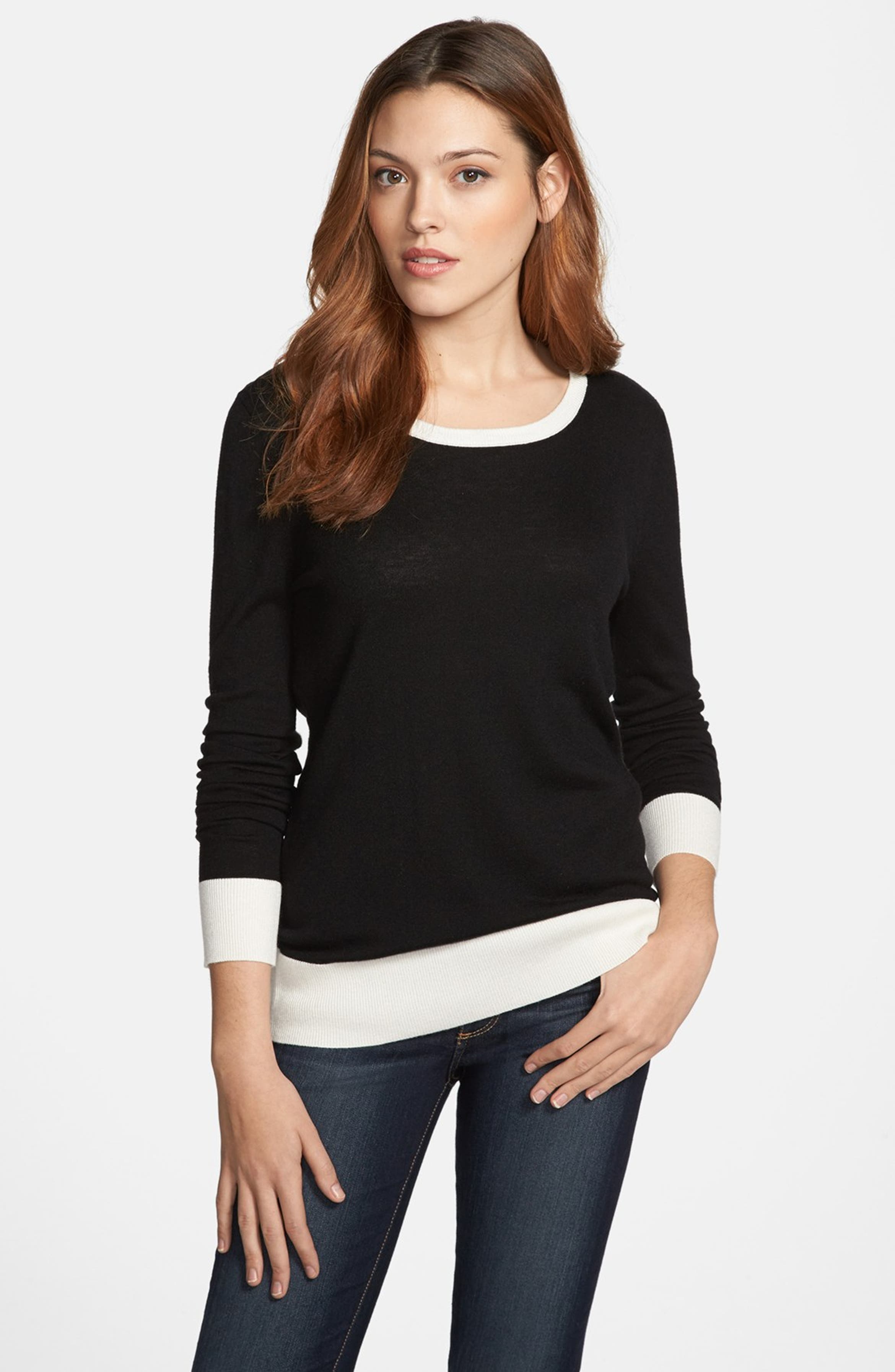 Only Mine Colorblock Crewneck Sweater | Nordstrom