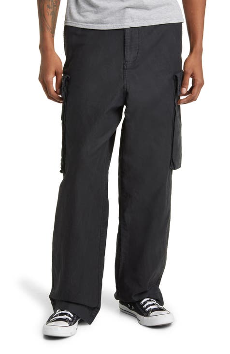 RAREBONE Men's Cargo Pants 100% Cotton Relaxed-Fit Trousers