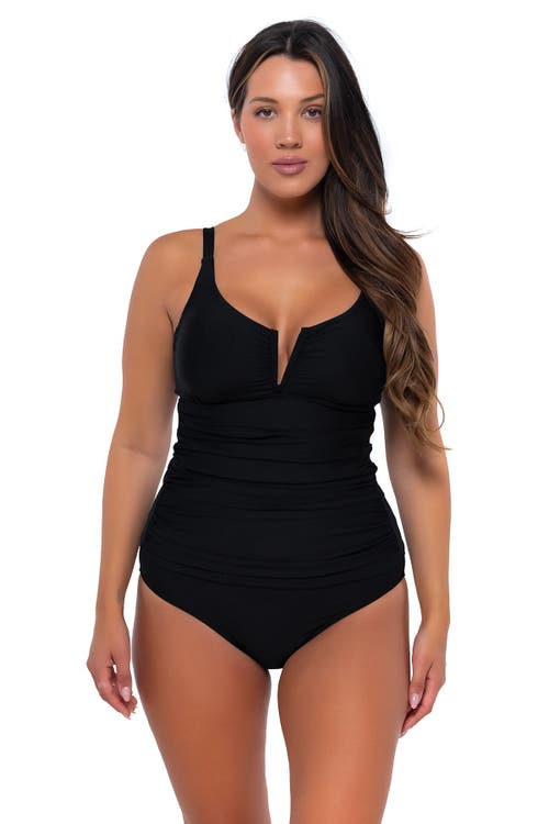 Shop Sunsets Zuri V-wire Tankini-40e/38f/36g In Black