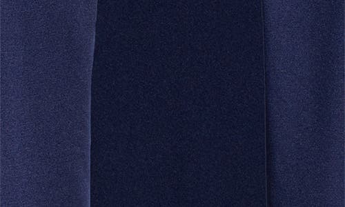 24seven Comfort Apparel Plus Size Asymmetric Open Front Cardigan Sweater In Navy