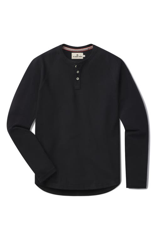 The Normal Brand Puremeso Everyday Henley In Black