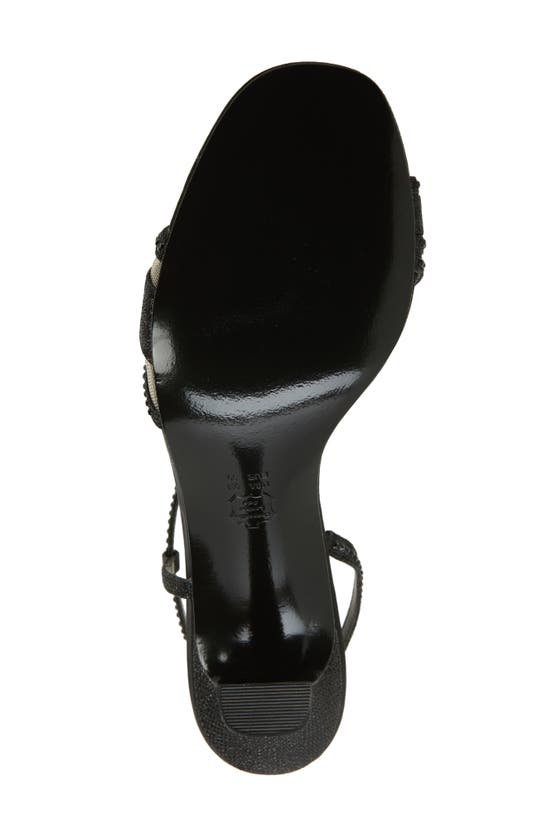 Nina Abbi Womens Leather Slingback Sandals In Black