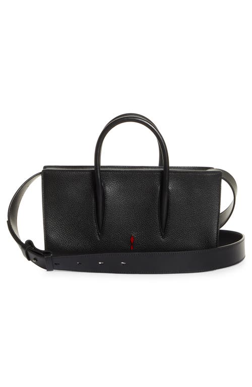 Christian Louboutin Paloma Baguette In Leather With Loubinthesky Spikes In Cm53 Black/black