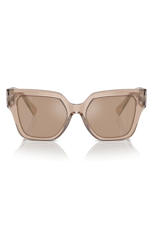 Shop Dolce & Gabbana Dolce&gabbana 52mm Square Sunglasses In Camel