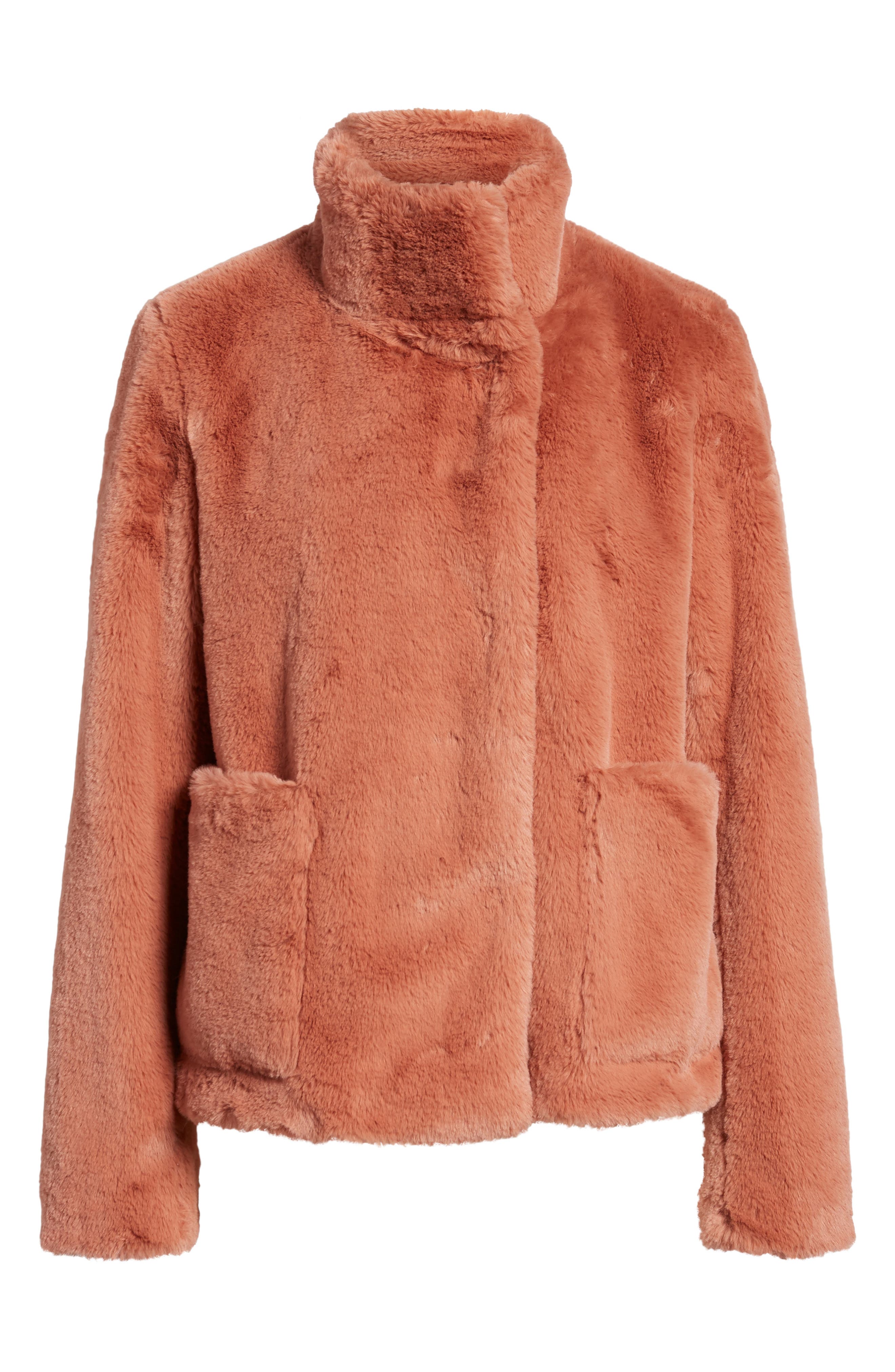 leith faux fur jacket