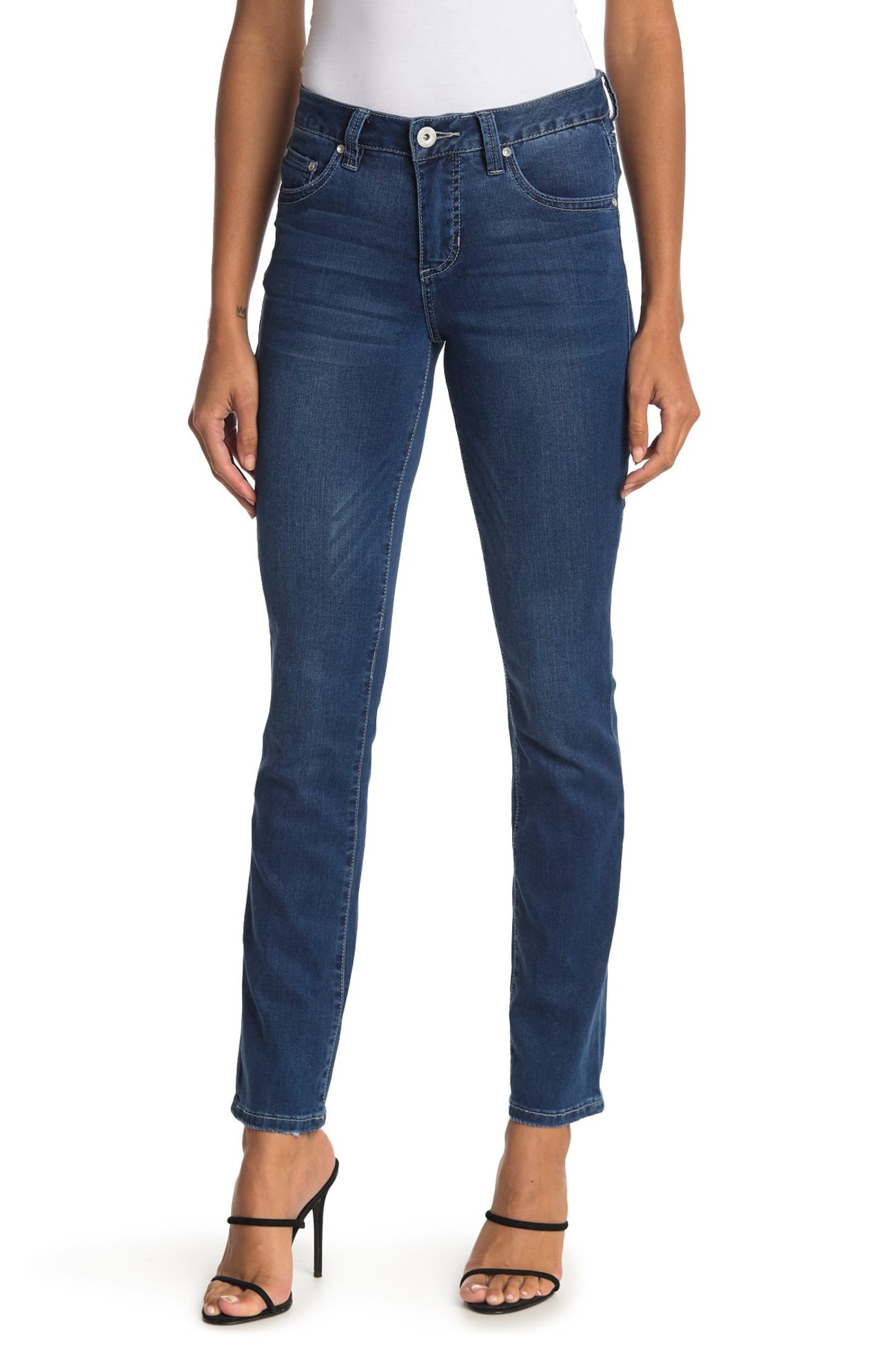 JAG Jeans | Ellen Embroidered Straight Jeans | Nordstrom Rack