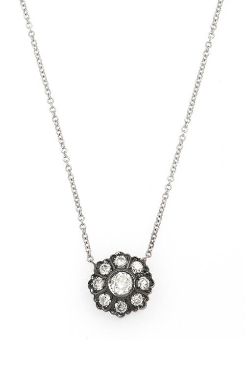 Ivy Diamond Pendant Necklace in White Gold