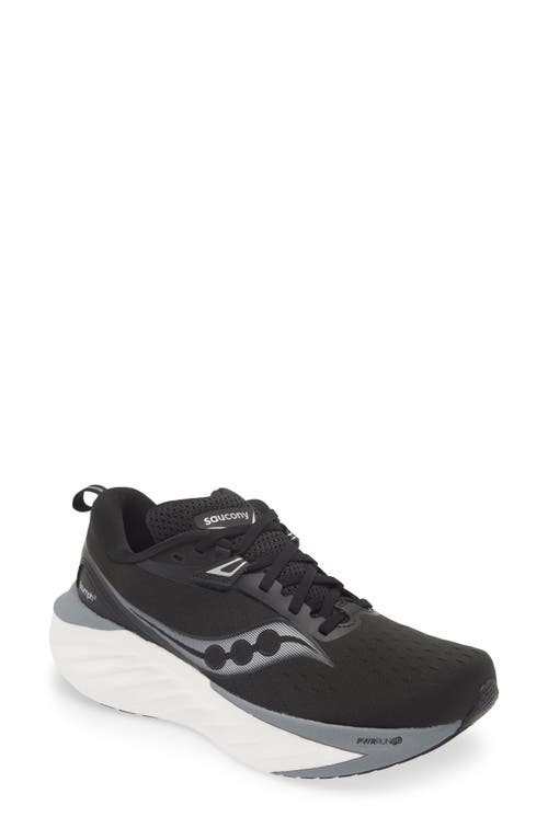 Saucony Triumph 22 Running Shoe Black/White at Nordstrom