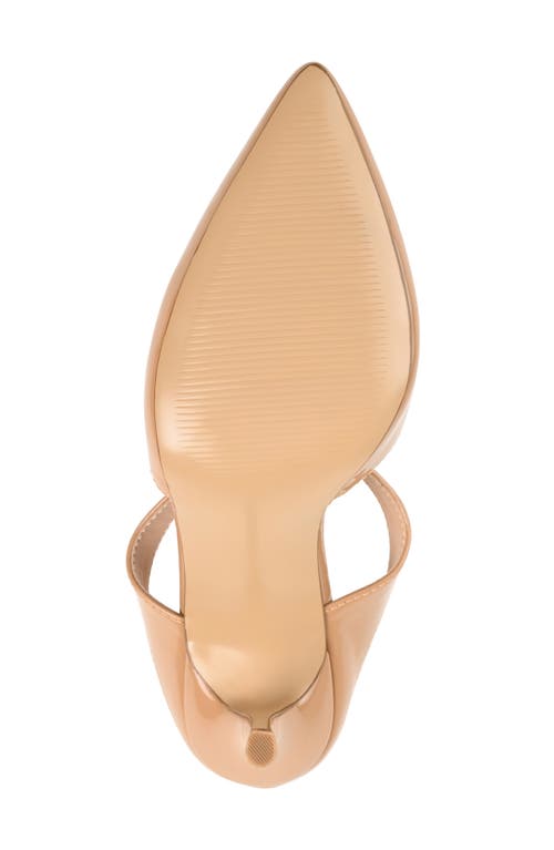Journee Collection Maevali Pump In Patent/tan