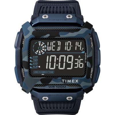 Timex Command(TM) Shock Digital Silicone Strap Watch, 5m
