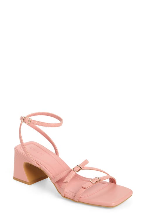 Iliana Ankle Strap Sandal in Pink Guava