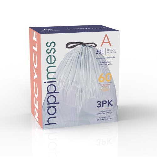 Happimess Drawstring Trash Can Liner In Trasparent
