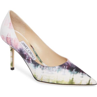 Jimmy Choo Love Tie Dye Pump, White