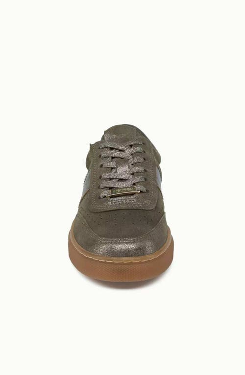 Jslides Footwear Tinsely Sneaker In Metallic Khaki