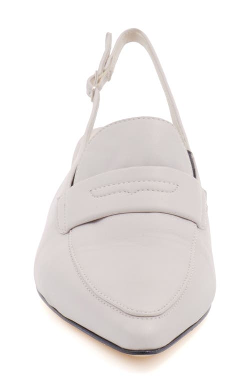 Amalfi By Rangoni Poseidone Slingback Pointed Toe Loafer Pump In Nuvola Parmasoft