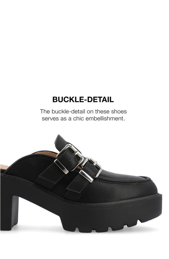Shop Journee Collection Brydie Platform Mule In Black