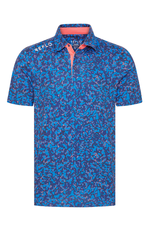 Reflo Tagus Performance Sustainable Polo In Deep Navy